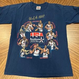 USA Dream Team 1992 team shirt - players illustrations
